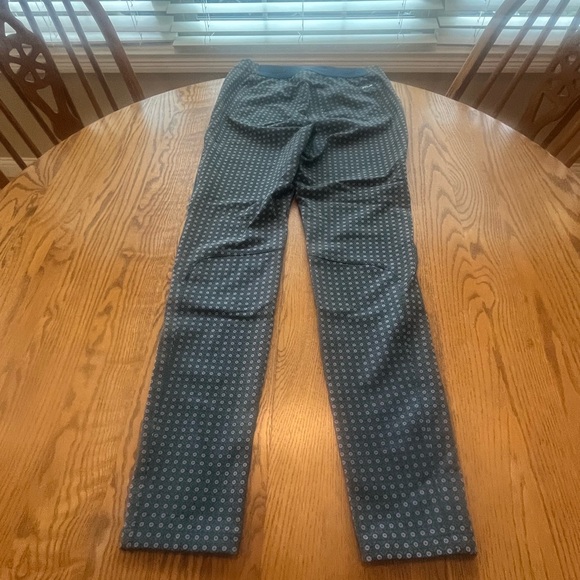 RLX Ralph Lauren Graphic Nylon Stretch Pant Size 6P Petite NWOT Teal Floral - Picture 3 of 13